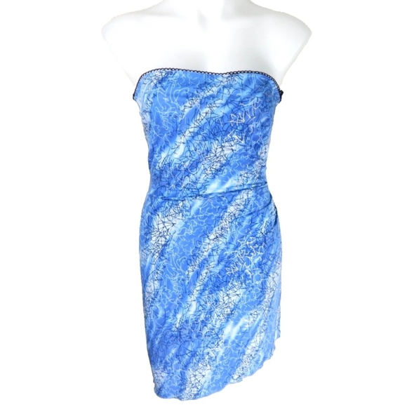 Bebe Y2K Asymmetrical Mini Dress - Picture 1 of 4